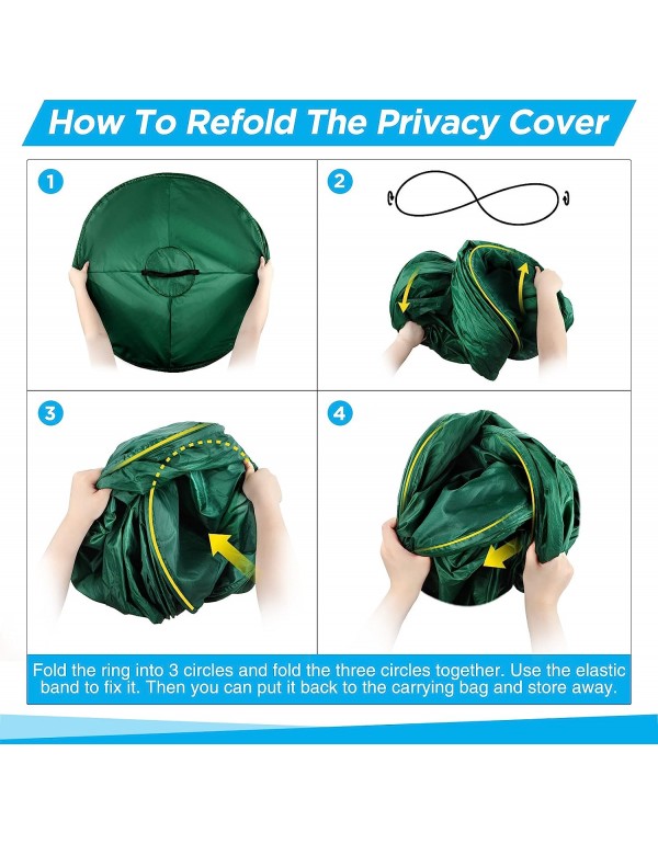 Pankay Portable Toilet for Camping, 15.8" Extra Large Camping Toilets Portable Potty for Adults, Travel Toilet with Handbag, Easy Set Up, Lightweight and Sturdy, Camp Toilet for Car Boat Hiking Beach