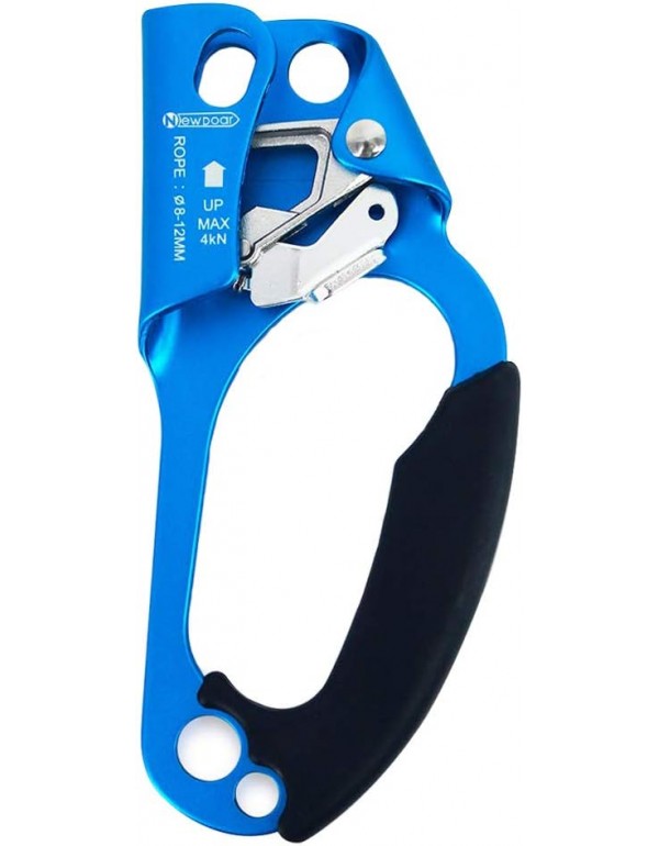 NewDoar UIAA & CE Certified Hand Ascender Rock Climbing Tree Arborist Rappelling Gear Equipment Rope Clamp for 8~12MM Rope