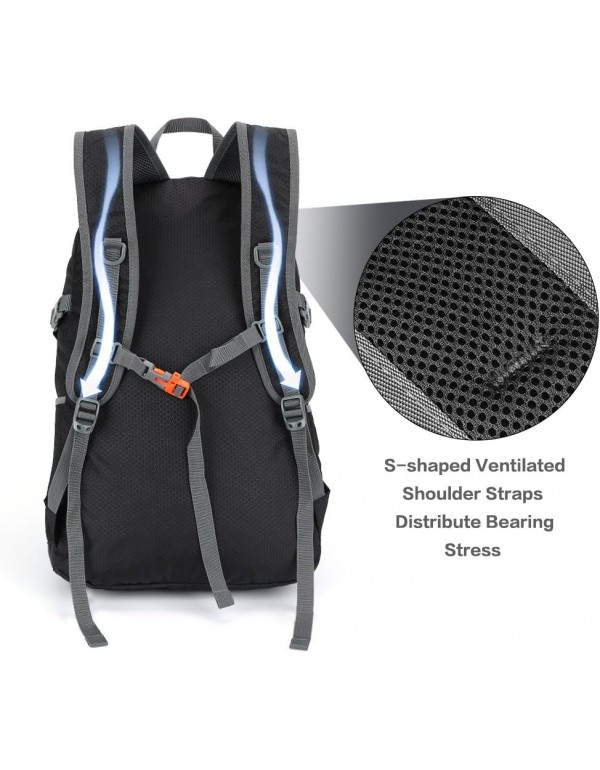 NEEKFOX Lightweight Packable Travel Hiking Backpack Daypack,35L Foldable Camping Backpack,Ultralight Outdoor Sport Backpack